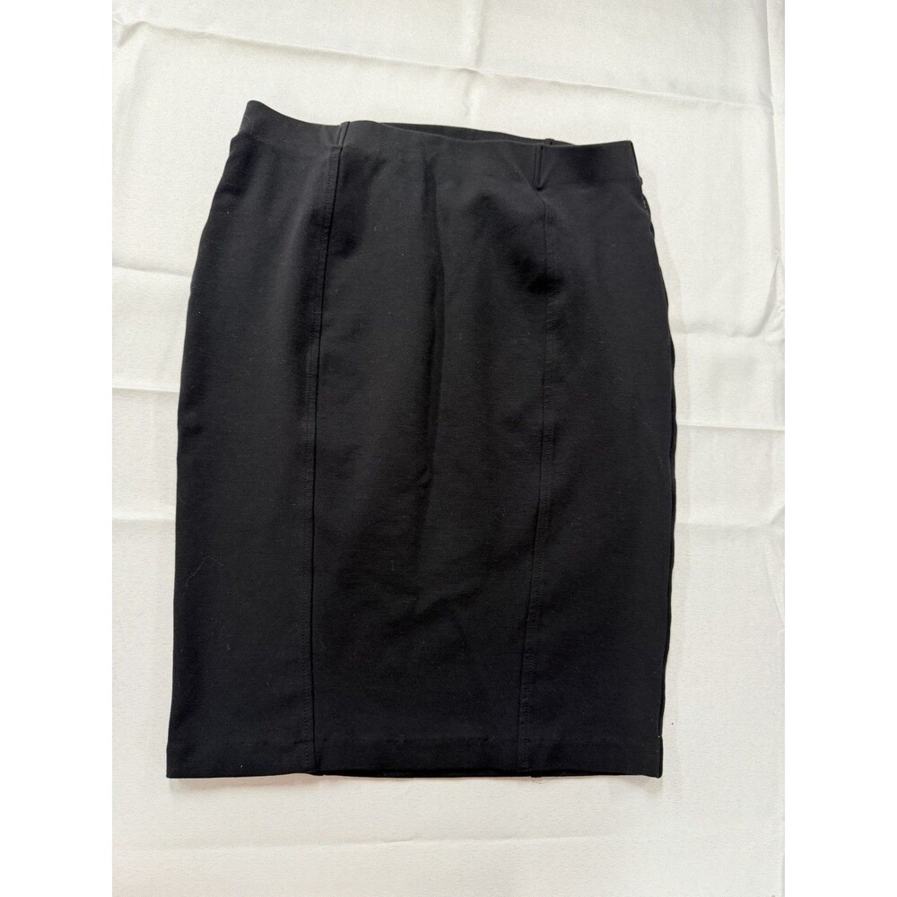 Maurices Women’s Black Pencil Skirt S Pullon Career Office Stretch Knee Length